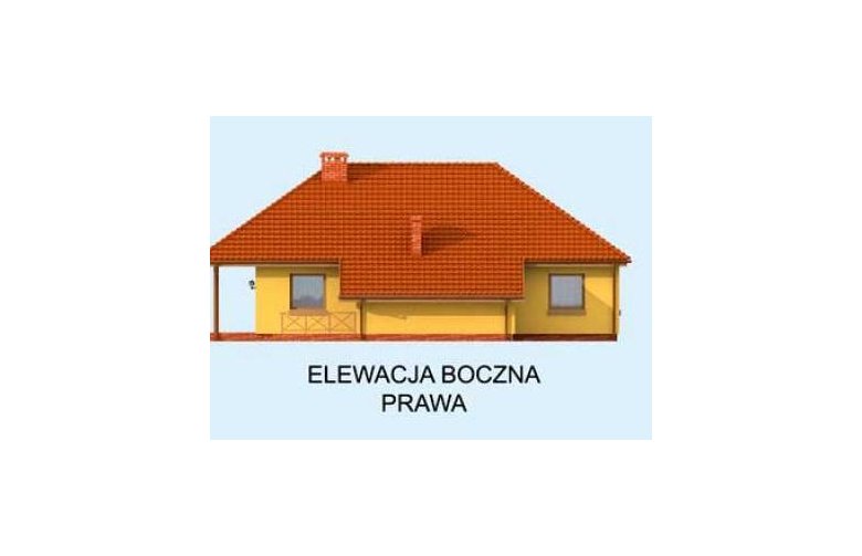 Projekt domu parterowego SANTA FE 2 - elewacja 4