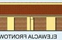 Projekt garażu G95 garaż sześciostanowiskowy - elewacja 1