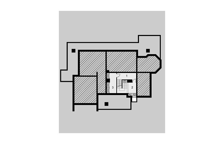 Projekt domu wolnostojącego LK&349 - piwnica