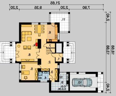 PARTER LK&108 - wersja lustrzana