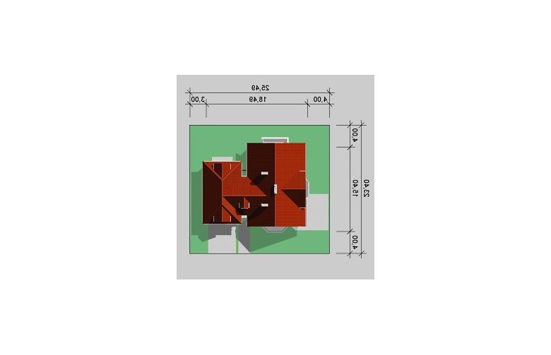 Projekt domu jednorodzinnego LK&150 - Usytuowanie - wersja lustrzana