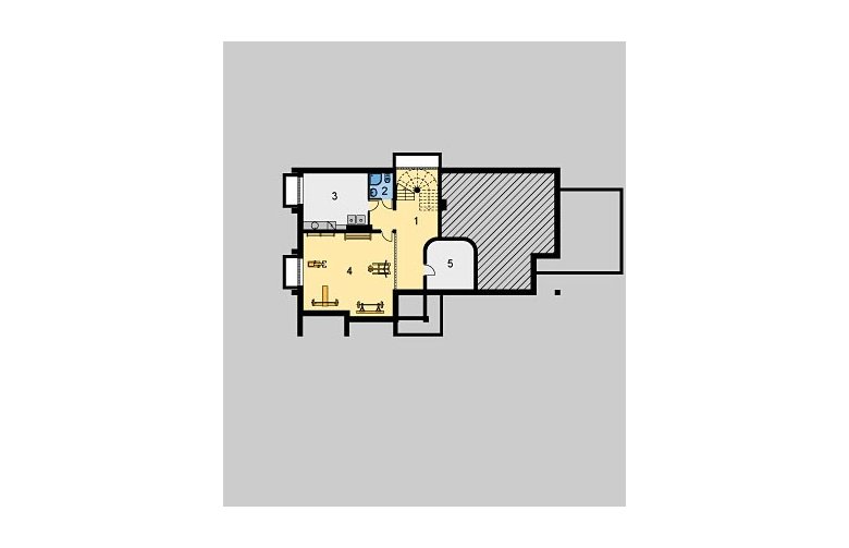 Projekt domu jednorodzinnego LK&171 - piwnica