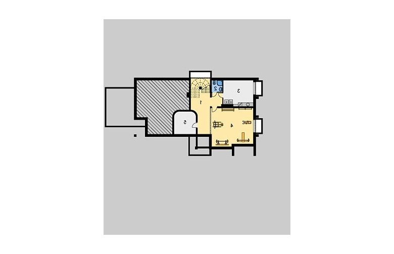 Projekt domu jednorodzinnego LK&171 - piwnica