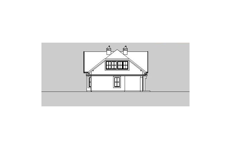 Projekt domu jednorodzinnego LK&186 - elewacja 3