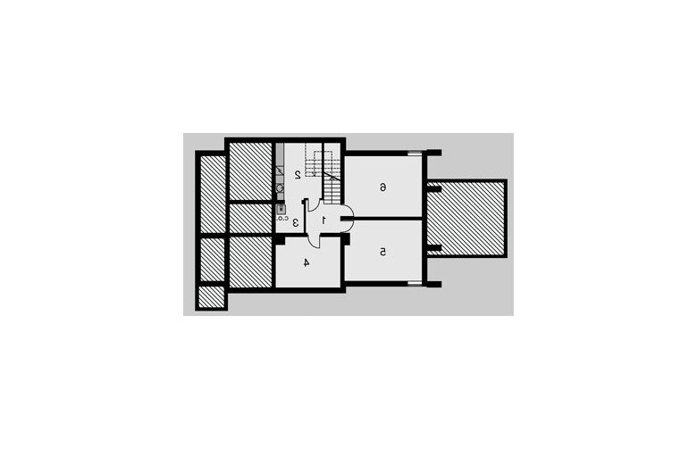 Projekt domu jednorodzinnego LK&186 - piwnica