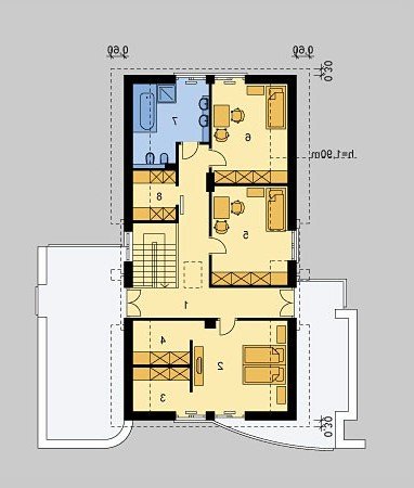 PODDASZE LK&232 - wersja lustrzana