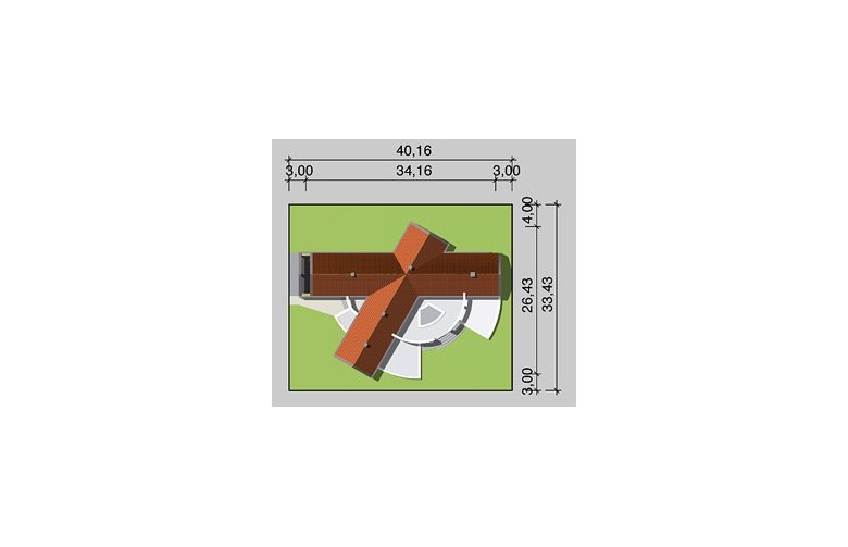 Projekt domu dwurodzinnego LK&486 - Usytuowanie